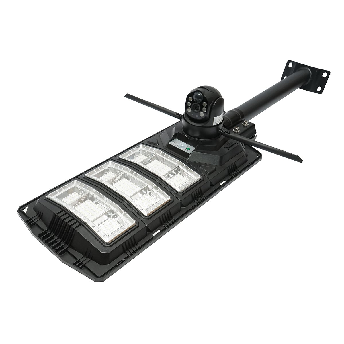 Lampa solara LED 450W, camera supraveghere Ai 4 MP, WIFI, sim 4G cu panou solar 24W, baterie LifePo4 18Ah, rotativa 360, night vision, detectie umana, aplicatie V380 Pro